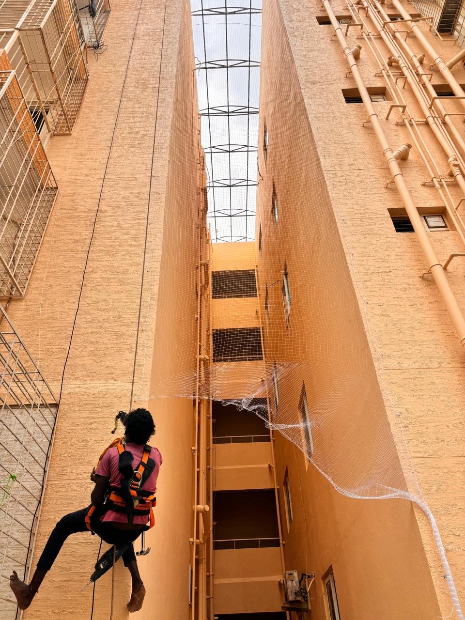 Best Duct Area Safety Nets in JP Nagar Bangalore Duct Shaft Protection Installation